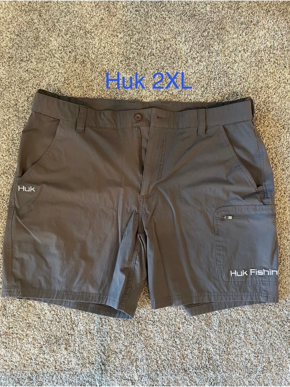 Huk Men's Cargo Shorts - Grey